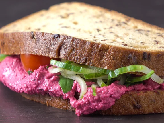 Beetroot Booster Vegan Sandwich